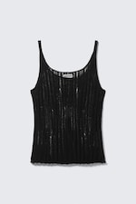 Noir - Débardeur en maille texturée - 3