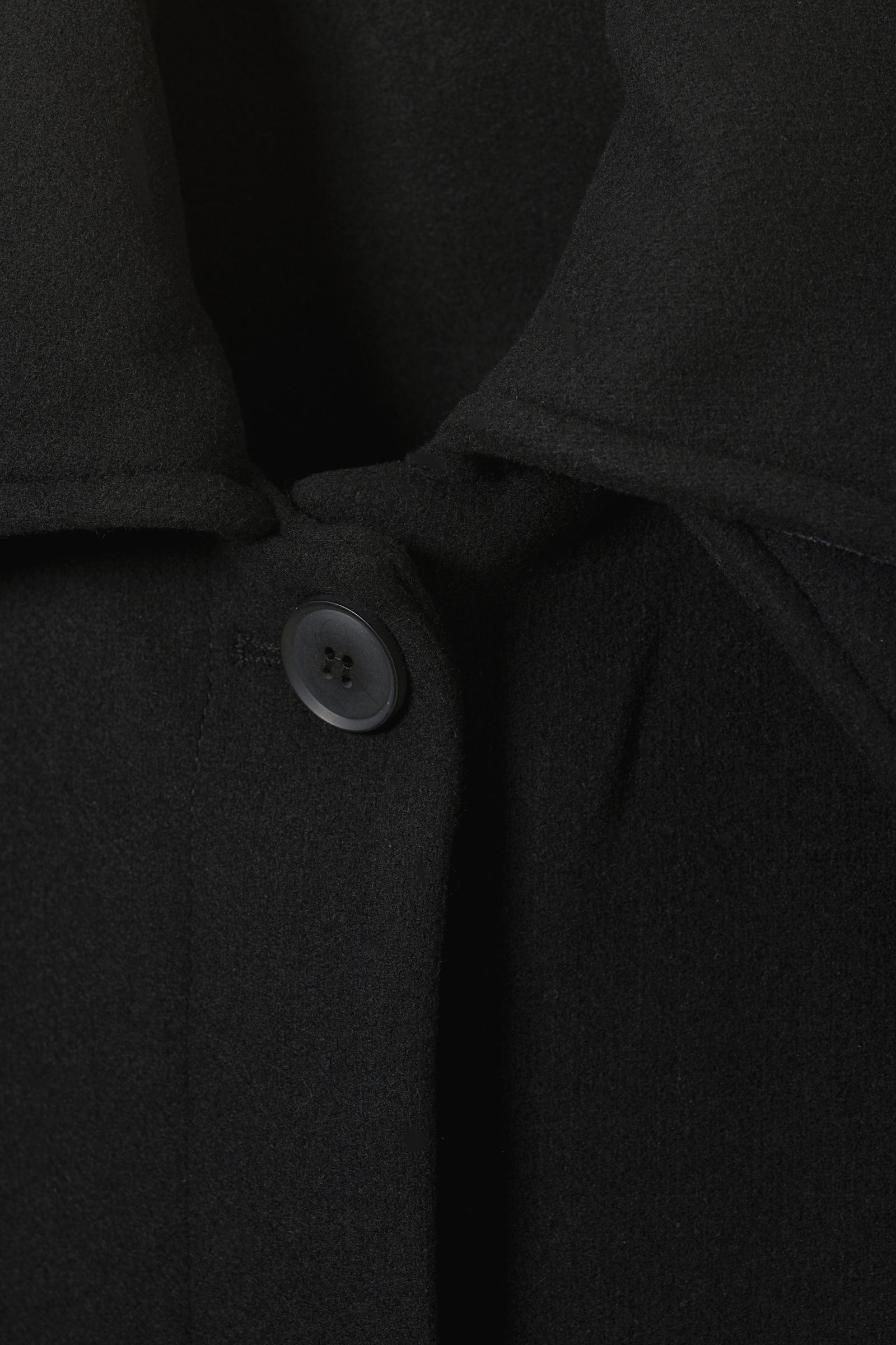 long oversized wool-blend coat - Black | Weekday WW