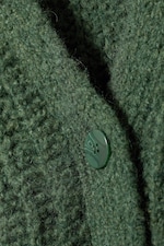 Dark Green - Leyla Oversized Cardigan - 1
