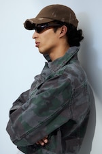 Gewaschenes Hellbraun - Basecap aus Baumwoll-Canvas im Used-Look - 0