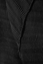 Black - Laura Long Sleeve Pleated Top - 1