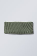 Grün - Stirnband Elsa aus Rippstrick - 0