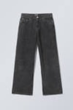 Washed Black - Astro Loose Baggy Corduroy Trousers - 0