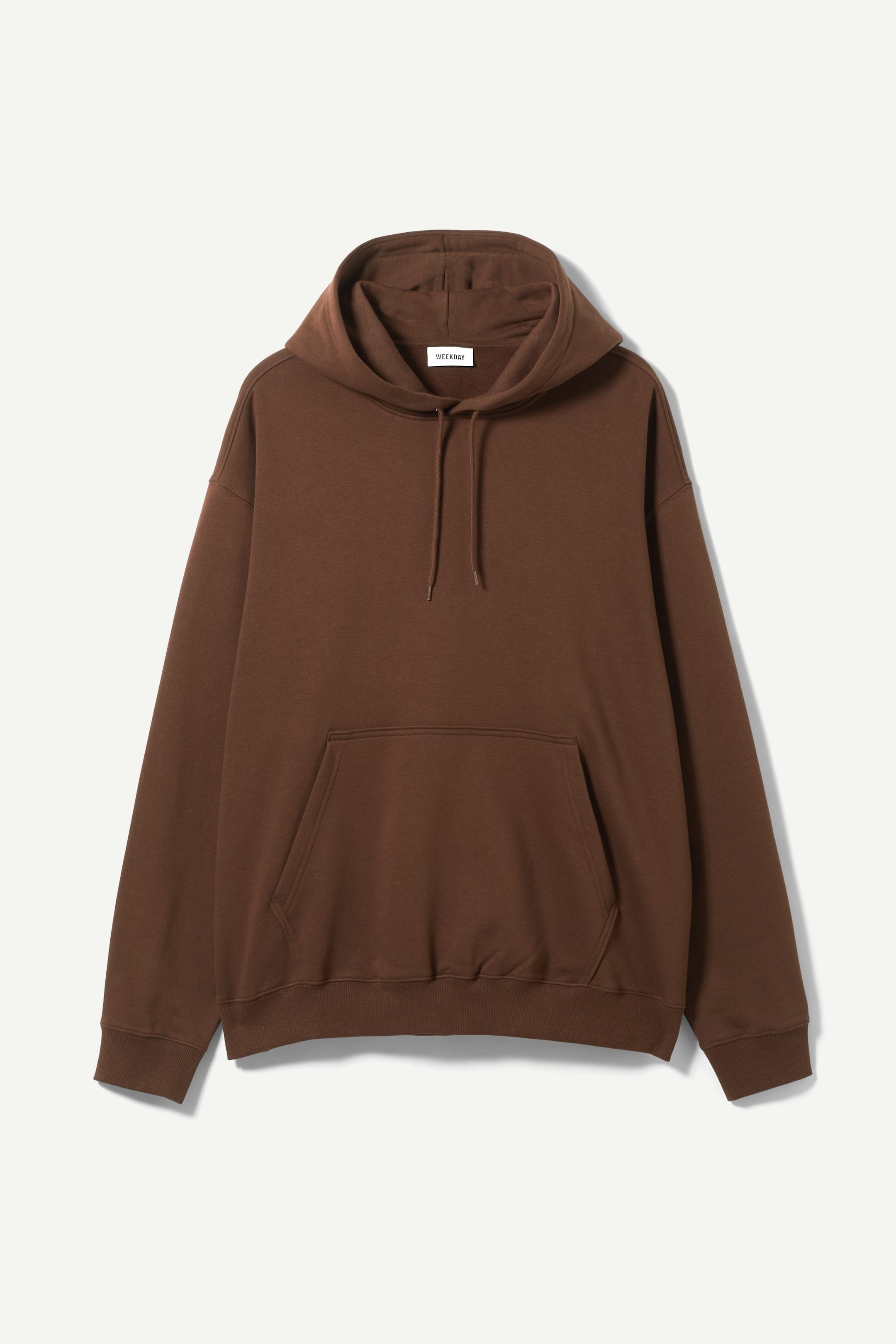 Brown - Oversized Midweight Hoodie - 0