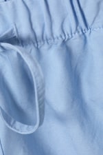 Light Blue - Wide Washed Pull-on Shorts - 1