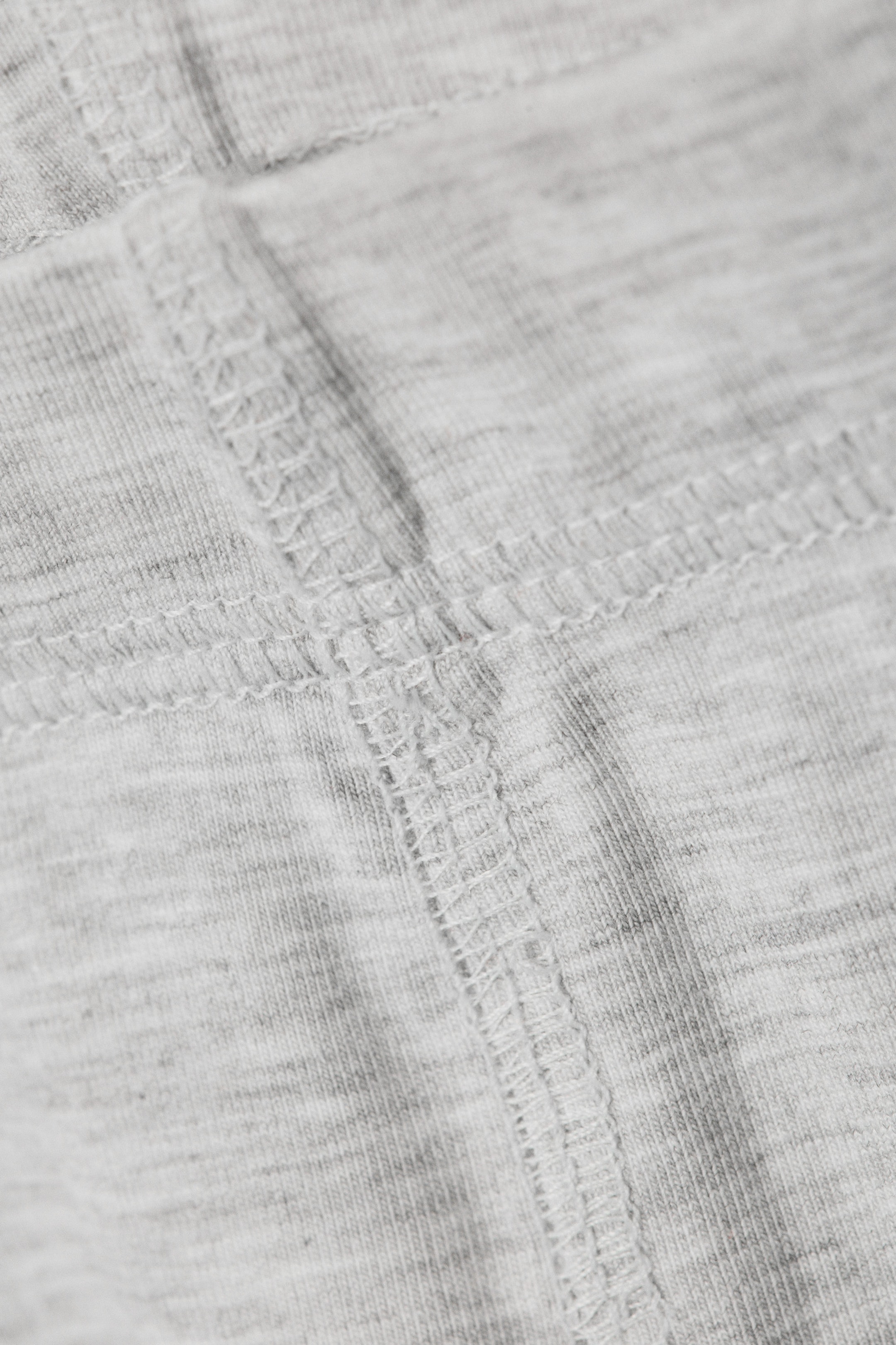 Grey Melange - Soft Mid Rise Capri Leggings - 4