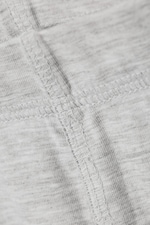 Grey Melange - Soft Mid Rise Capri Leggings - 4