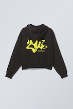 Liquid Dance - Boxy Graphic Zip Hoodie - 1