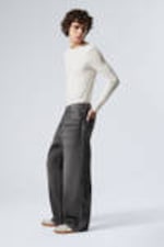 Ash Black - Black - Astro Loose Baggy Leg Jeans - 7