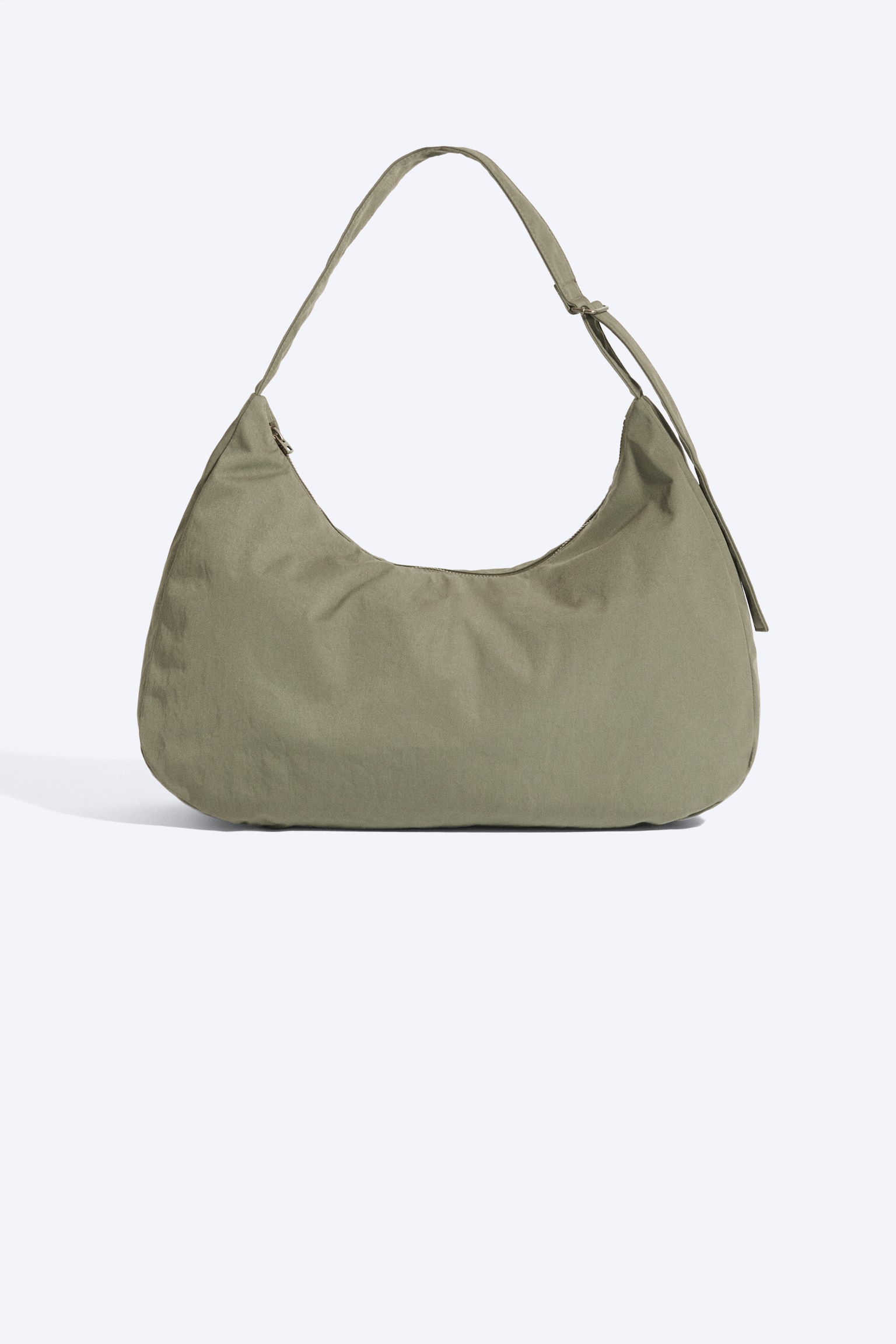 Sac demi-lune à bandoulière - Vert kaki/Noir - 1