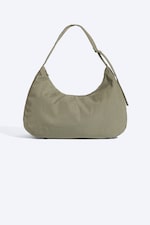 Khaki Green - Half‑circle crossbody bag - 1
