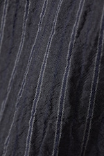 Luftig gestreift in Dunkelgrau - Transparentes, leicht knittriges Langarmhemd - 1