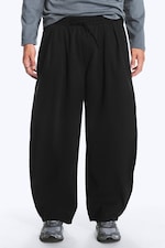 Black - Barrel Pull-on Trousers - 1