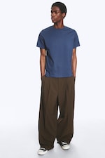 Taubenblau - T-SHIRT MIT KLASSISCHER PASSFORM - 1
