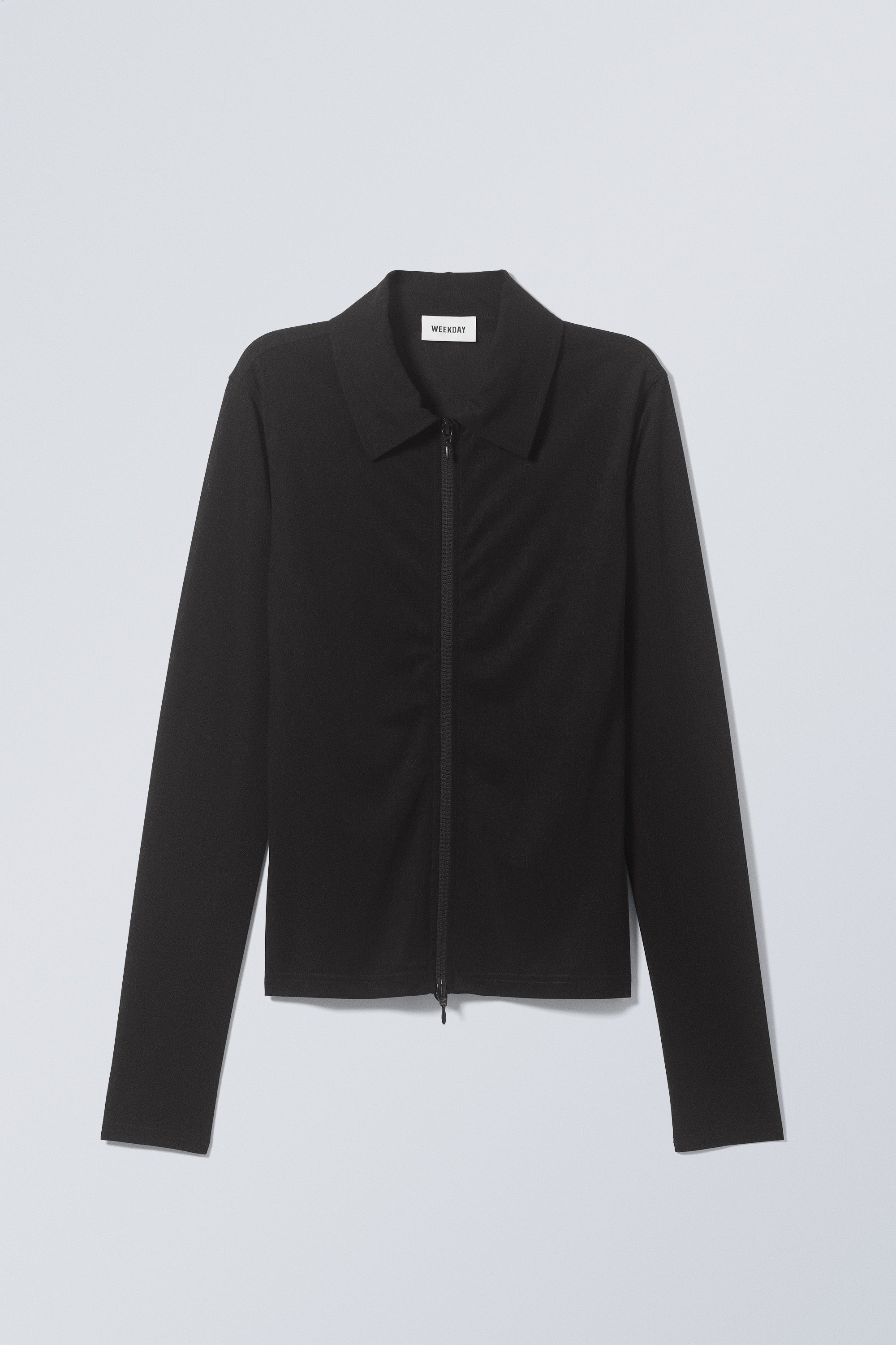studio zip shirt - Black | Weekday WW