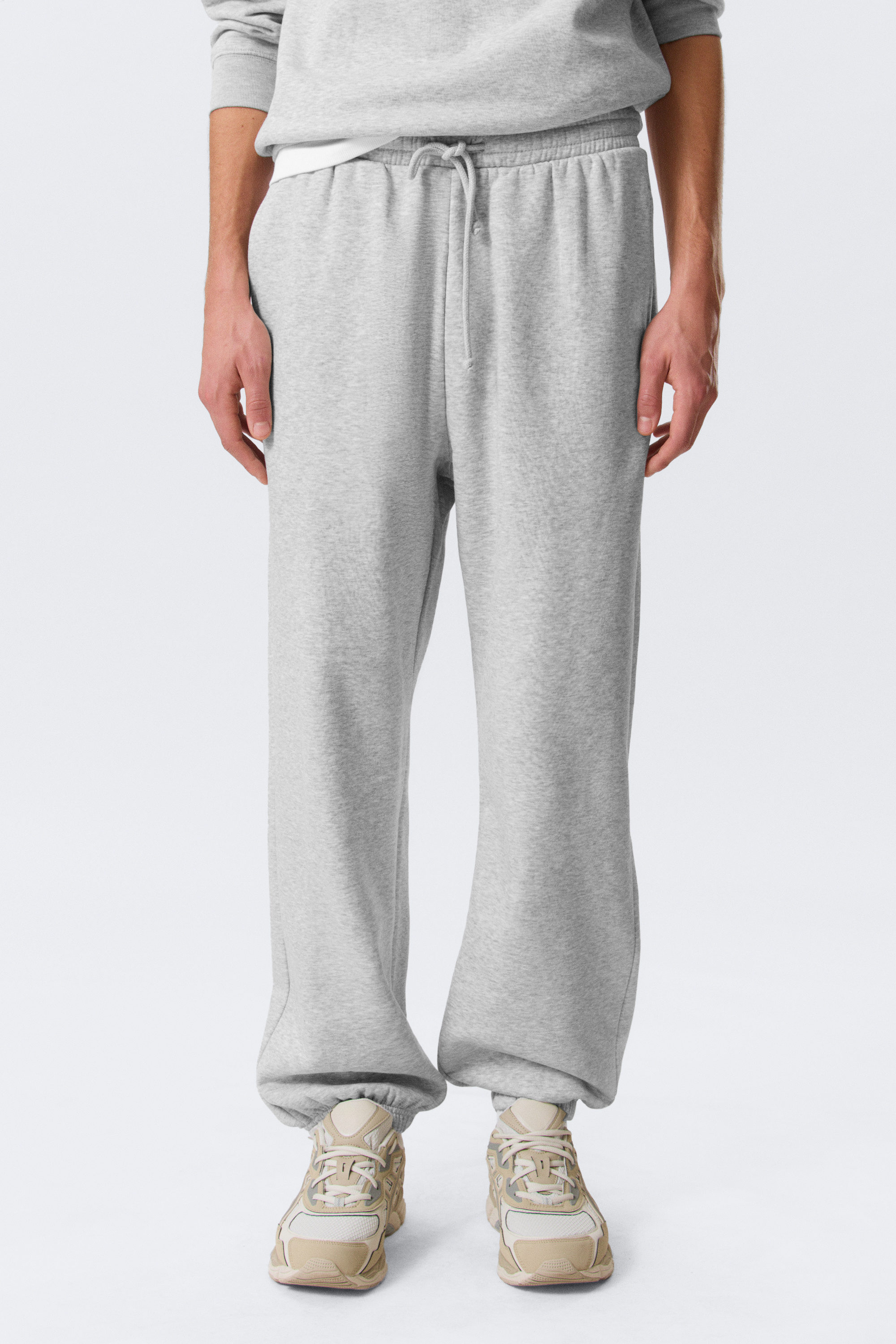 Grey Melange - Classic Sweatpants - 4