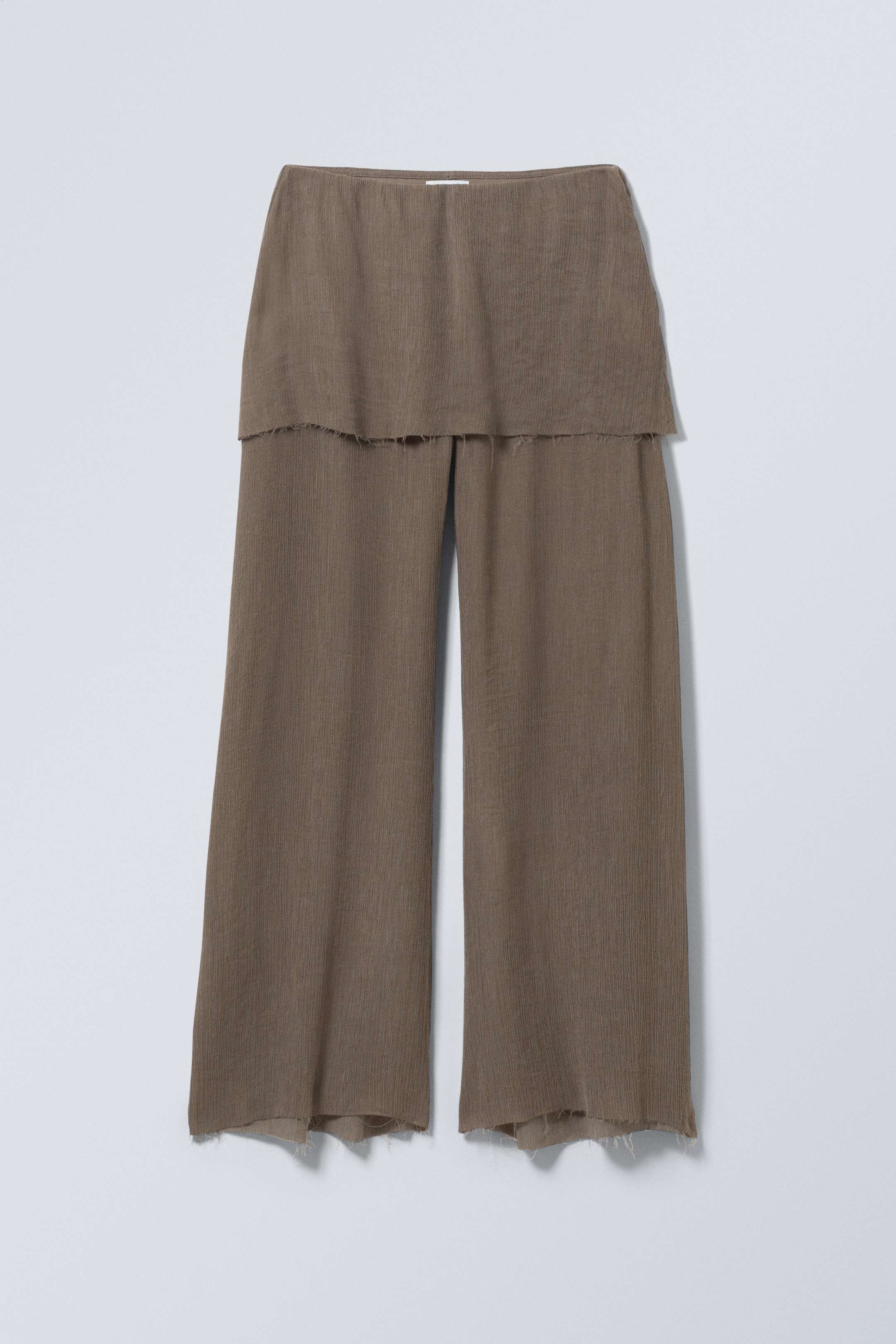 Dark Mole - Distressed Drapey Skirt Trousers - 1