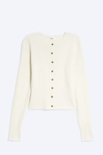 Beige - Cable-Knit Wool-Blend Cardigan - 4