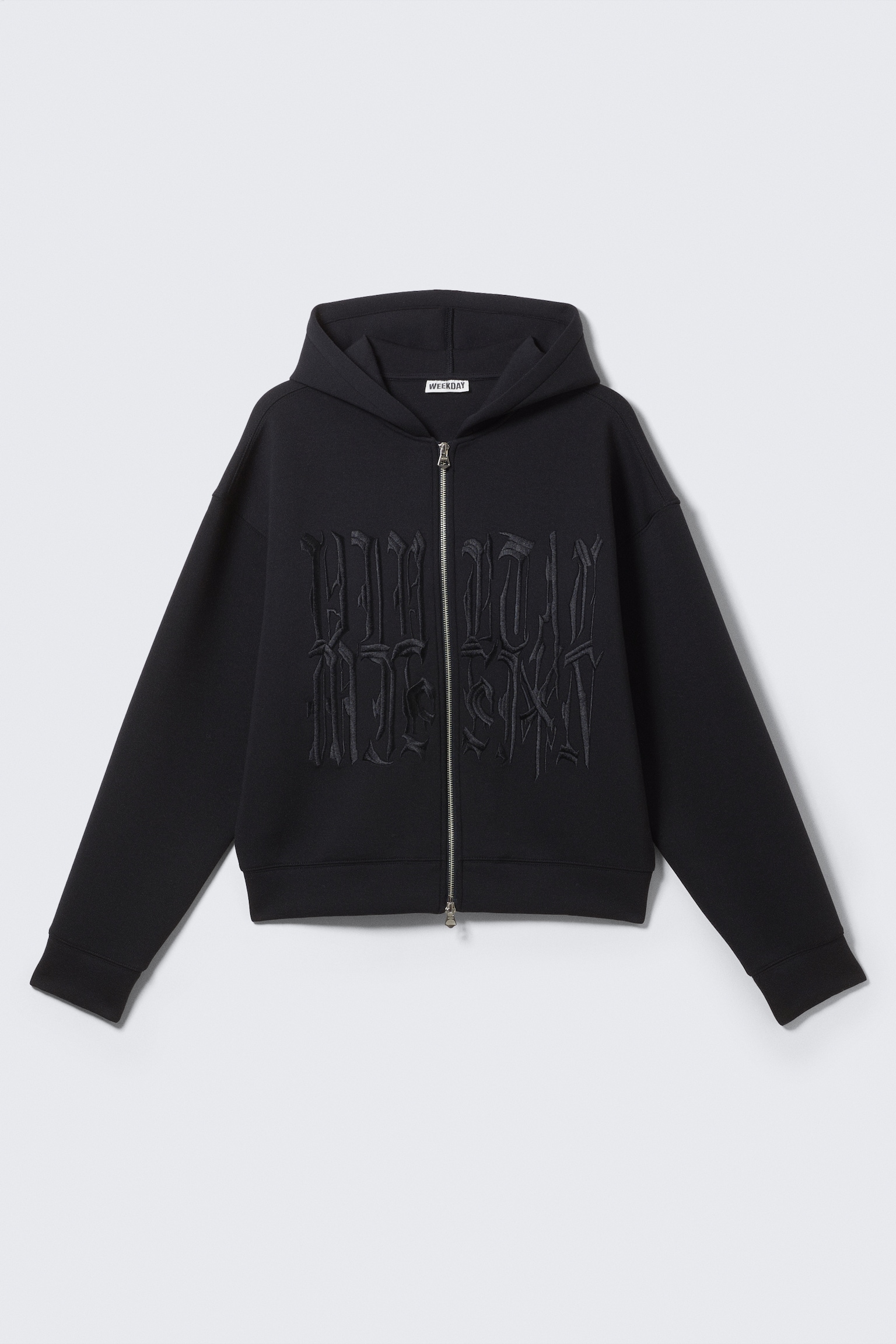 Simon Graphic Scuba Zip Hoodie - Dark Navy Blue - 2