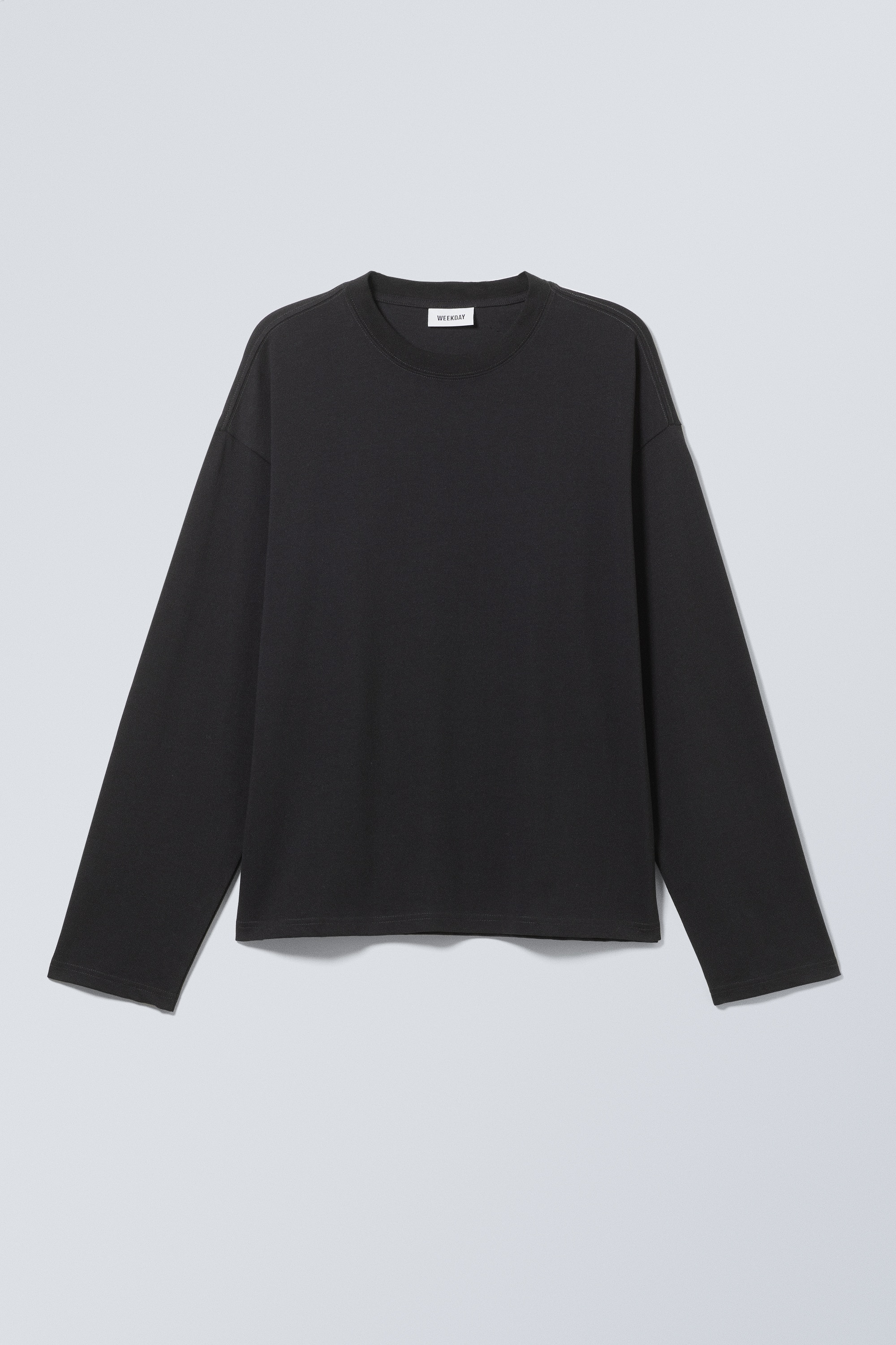 Great Boxy Long Sleeve T-shirt - Black/Dark Grey/Washed Blue/White/Dark Brown/Dark Green/Light Grey Melange