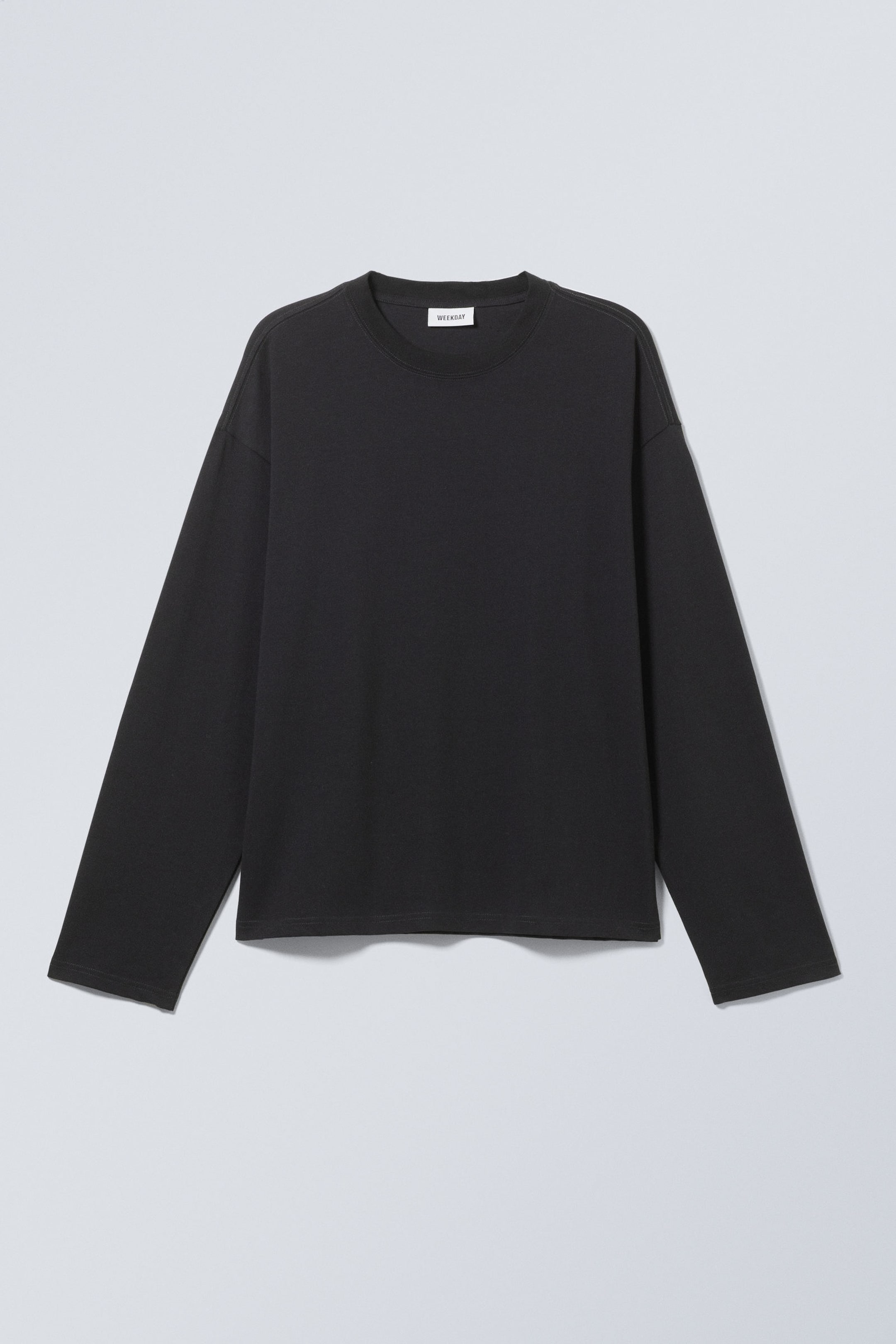 Black - Great Boxy Long Sleeve T-shirt - 3
