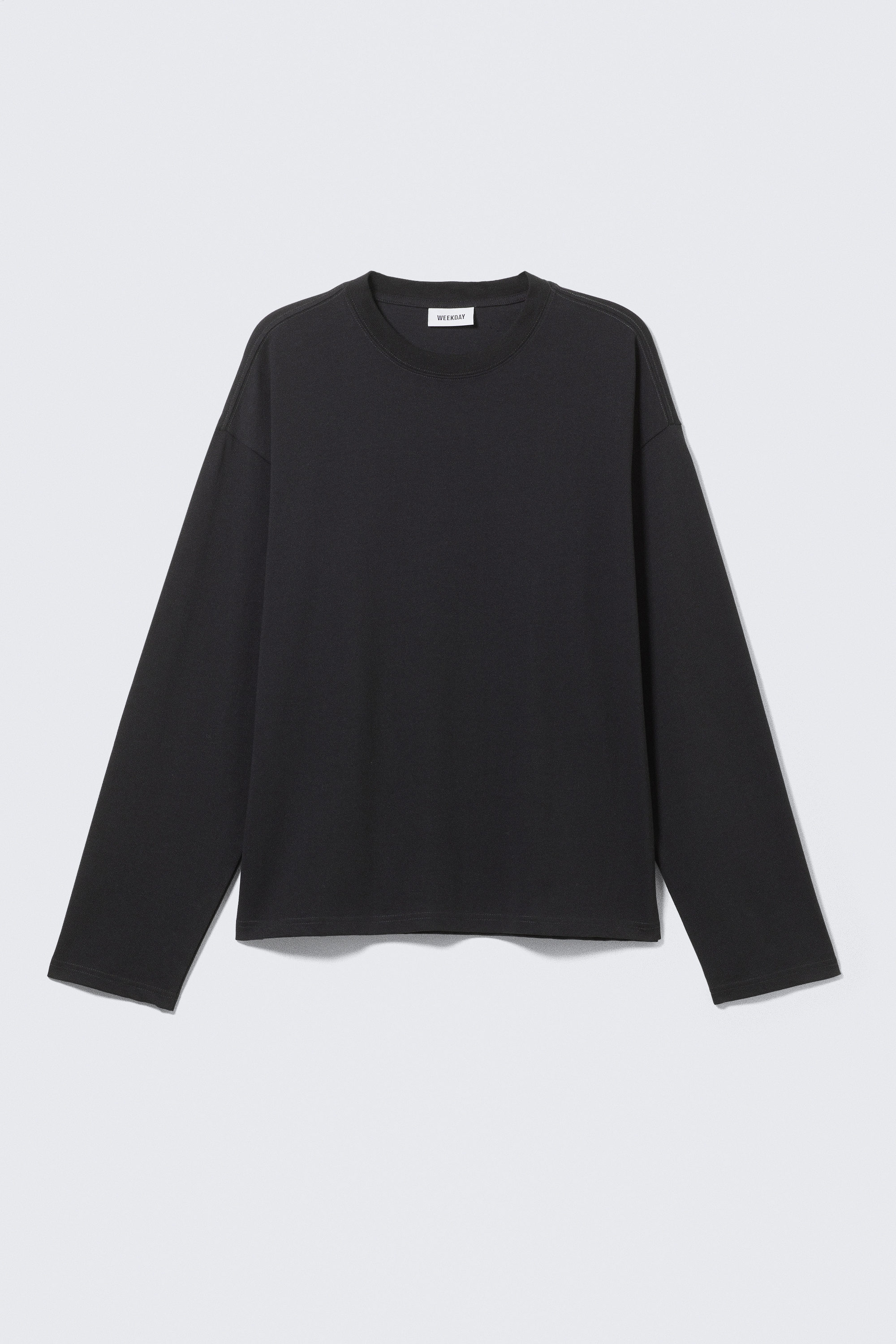 Svart - Great Boxig Långärmad T-shirt - 3
