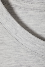 Hellgrau meliert - Kastiges T-Shirt Perfect - 1