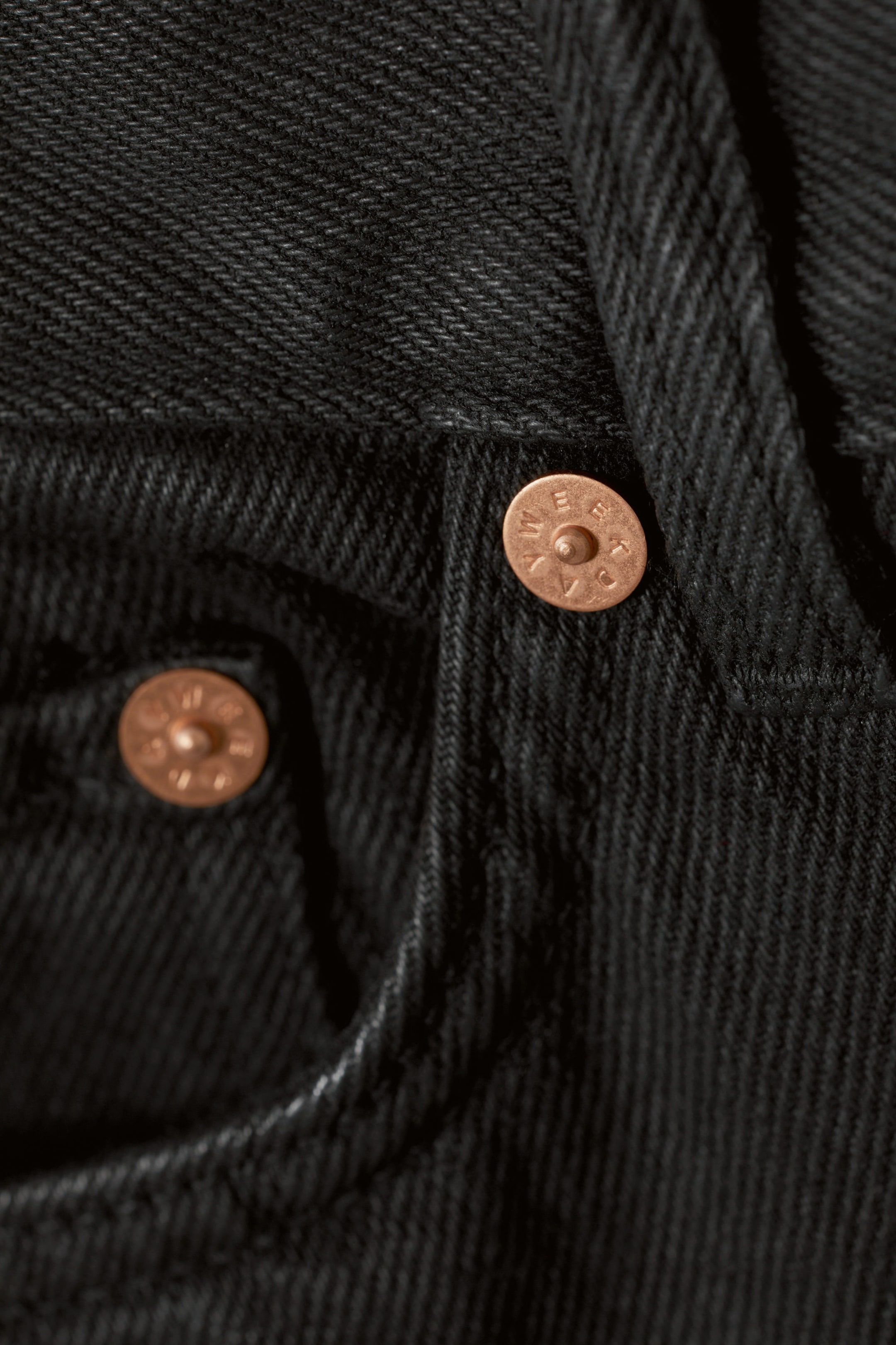 Coated Black - Rail Mid Loose Coated Jeans - 1