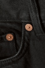 Coated Black - Rail Mid Loose Coated Jeans - 1