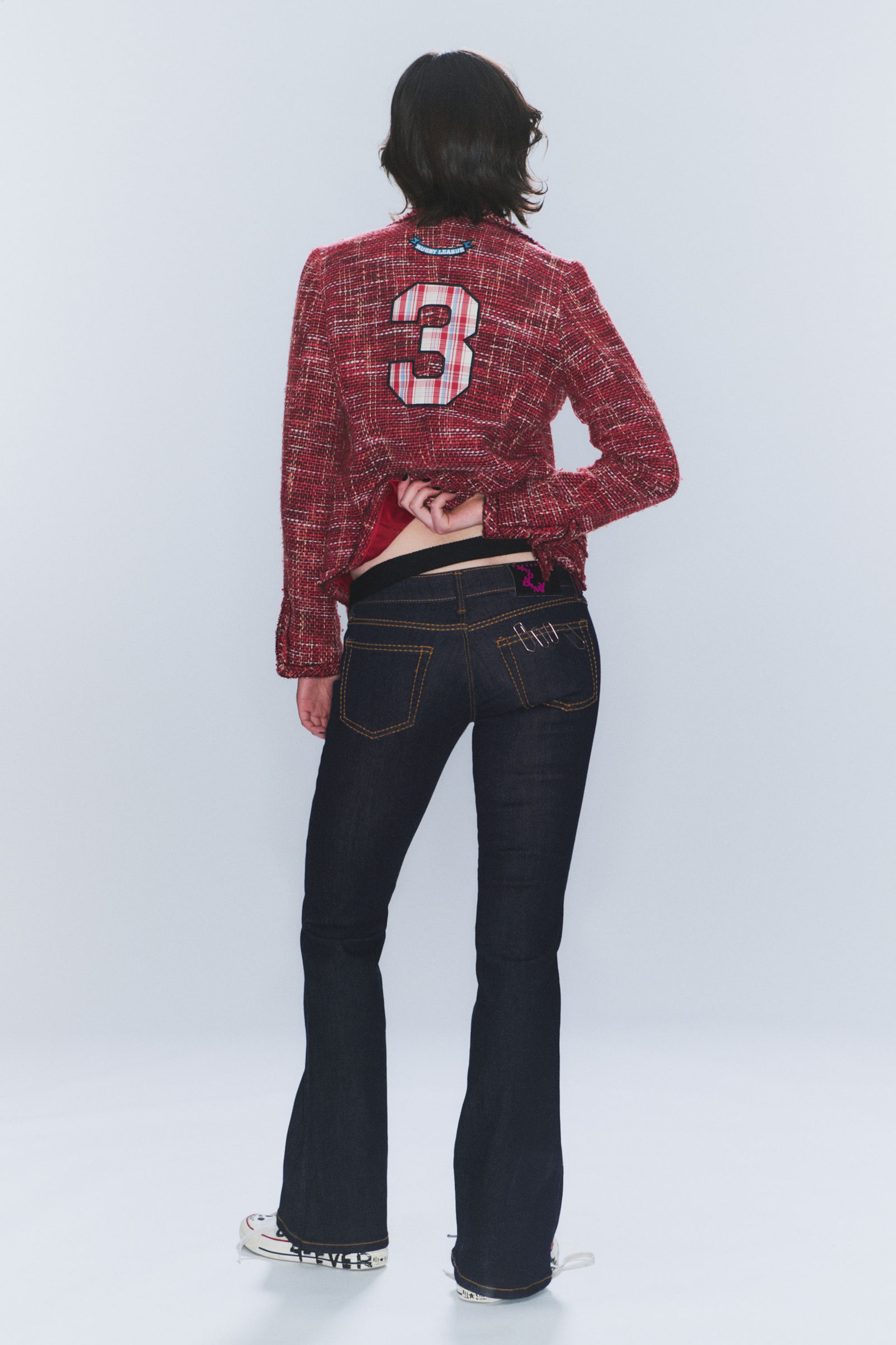Waschung "Blue Top" - Booty Bei – Low Waist Skinny Bootcut Jeans - 3