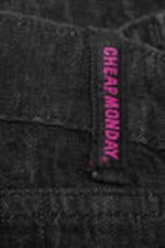 Extra Black Rinse - Poser Regular Waist Loose Wide Jeans - 5