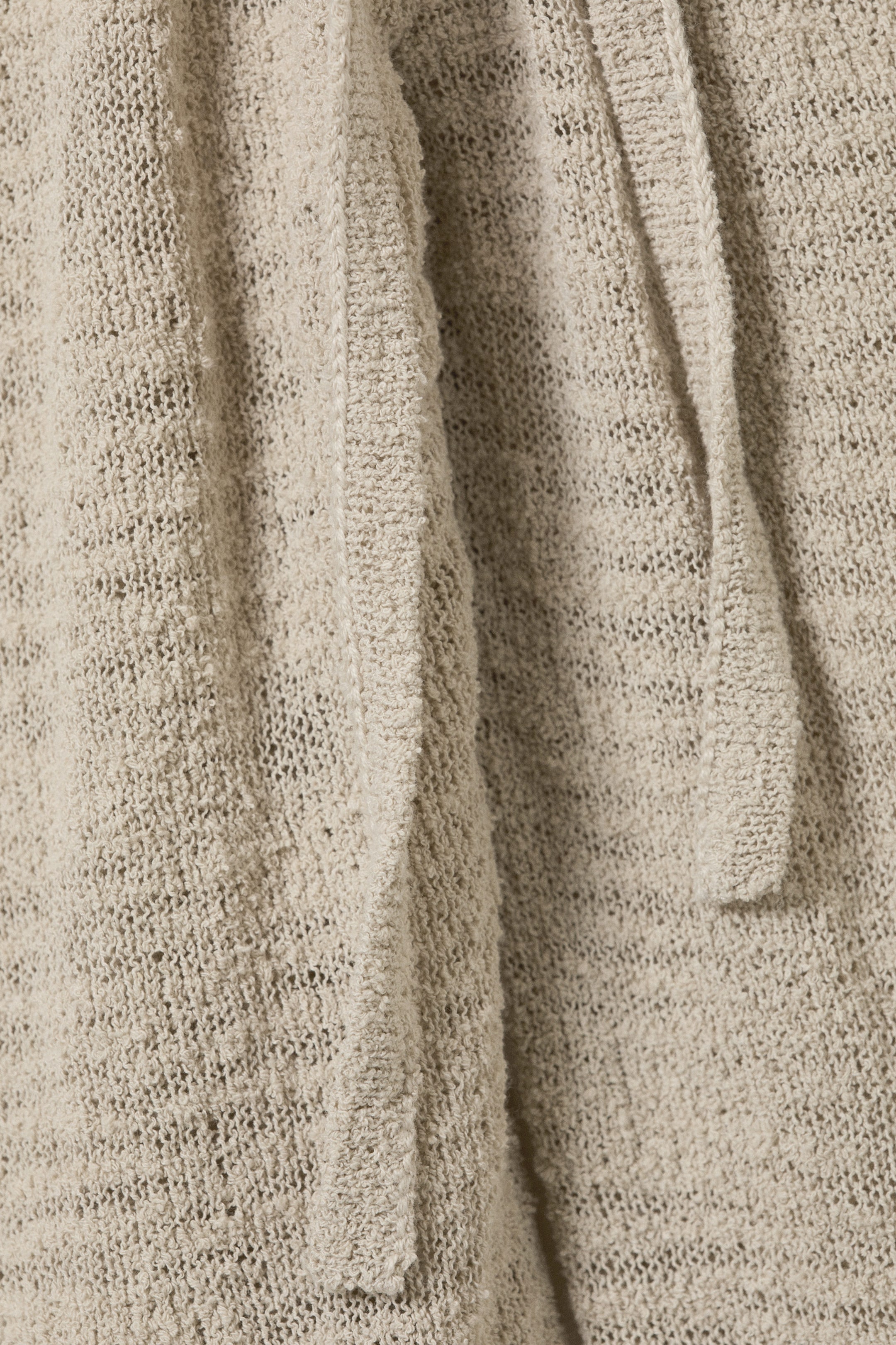 Light Mole - Asymmetric Tie-Shoulder Knitted Sweater - 5