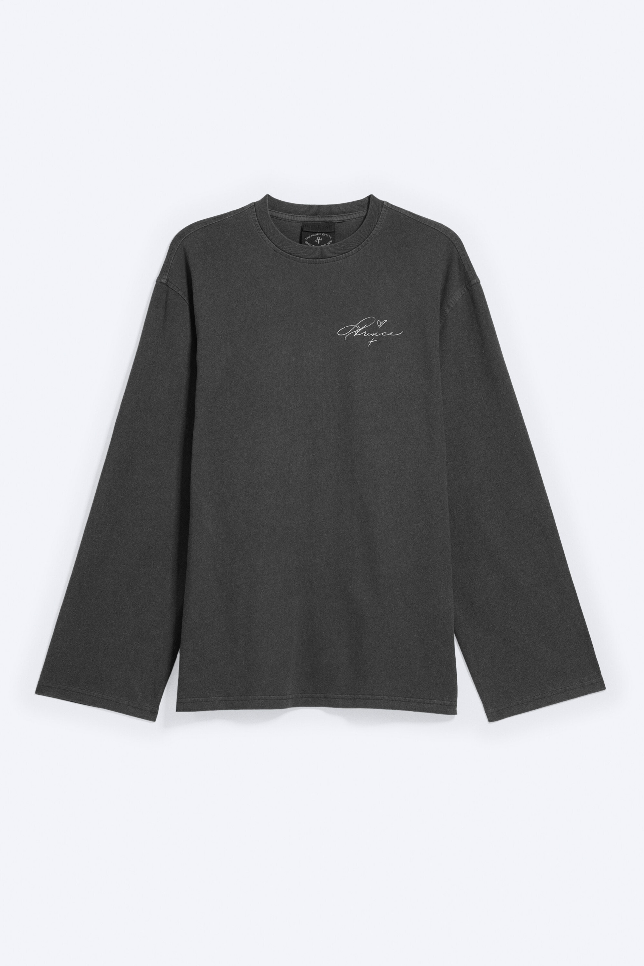 Dark Grey - Prince oversized long-sleeve tee - 1