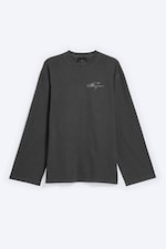 Dark Grey - Prince oversized long-sleeve tee - 0