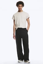 Black - Uno Loose Suit Trousers - 0