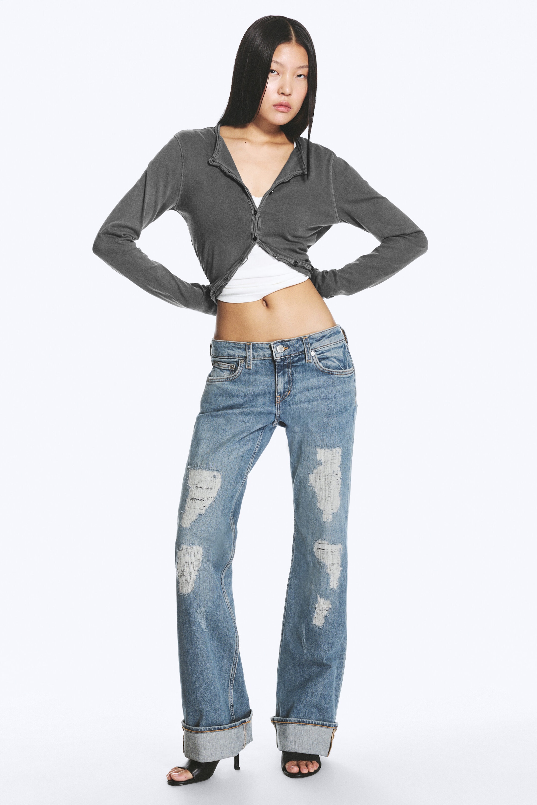 Arizona – Bleu moyen - EMBER JEAN AJUSTÉ BOOTCUT TAILLE BASSE - 2