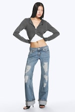 Arizona – Bleu moyen - EMBER JEAN AJUSTÉ BOOTCUT TAILLE BASSE - 1
