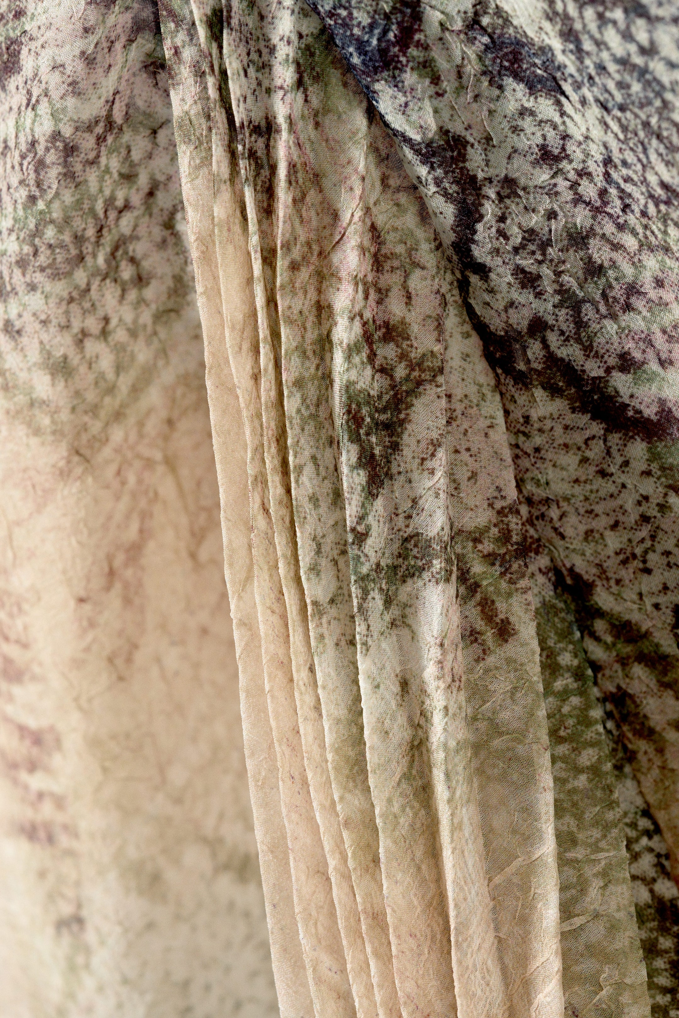 Beige - Snakeskin-patterned - Low Rise Mermaid Midi Skirt - 10