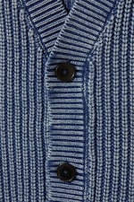 Verwaschenes Blau - Strickweste Dario - 1