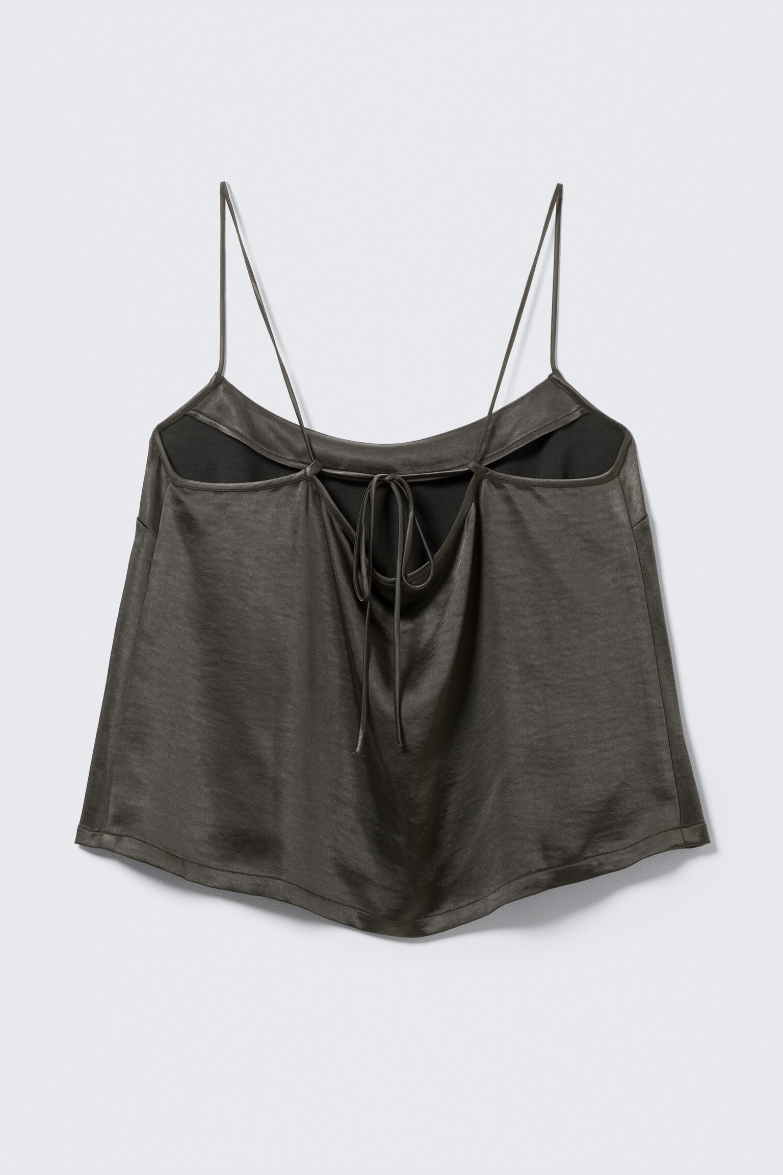 Haut de pyjama en satin délavé - Gris foncé délavé - 8