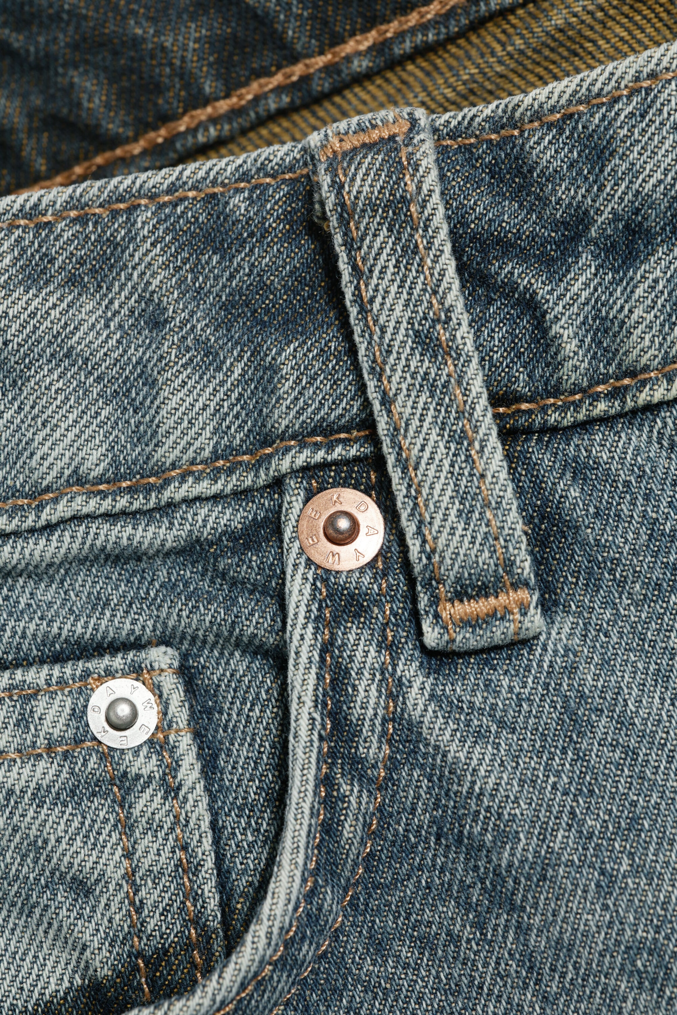 Grid Blue - Hellblau - Missy Low Waist Loose Straight Jeans - 6