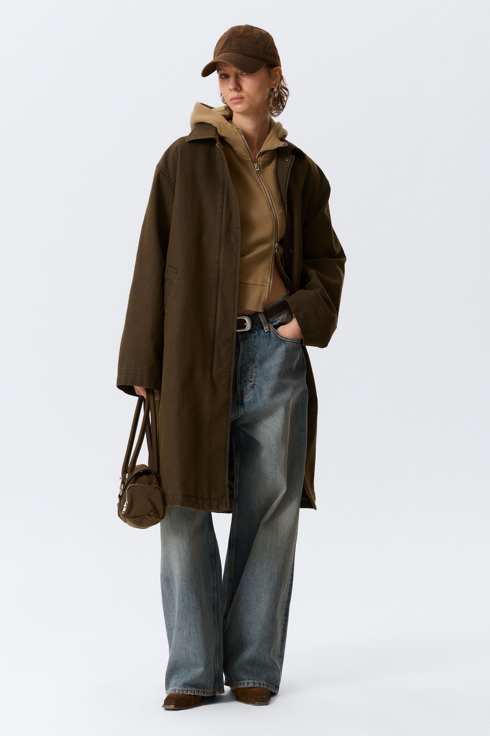 Oversized Canvas Car Coat