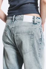 Notus Blue - Light Blue - Missy Low Rise Loose Straight Jeans - 3