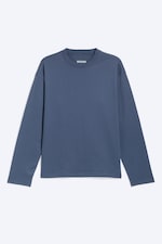 Dusty Blue - Gråblå - Långärmad T-shirt med lös boxig passform - 4