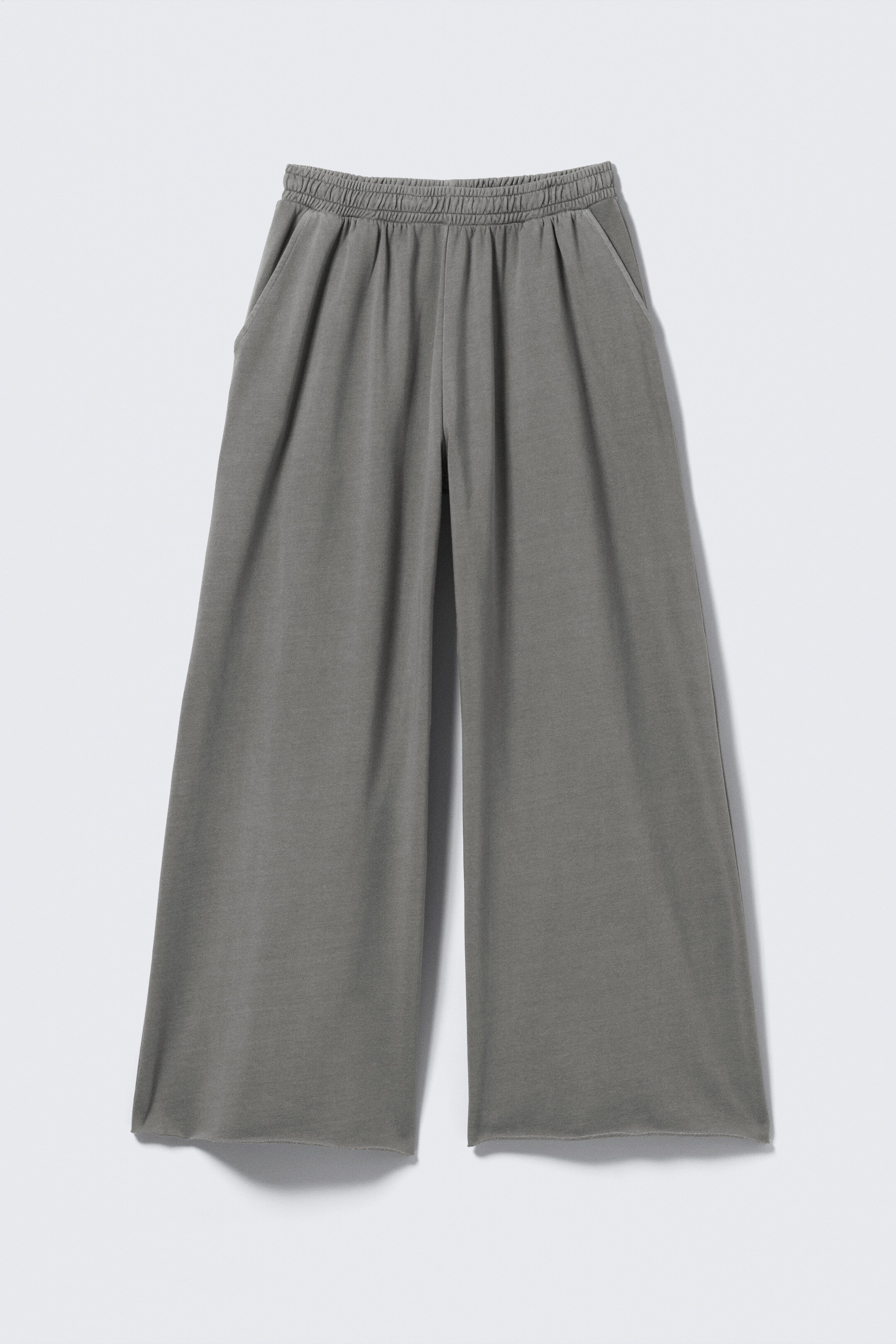 Ver imagen más grande: Pantalón de chándal de tiro bajo y pernera ancha - Gris oscuro lavado - MUJER | H&M ES 4