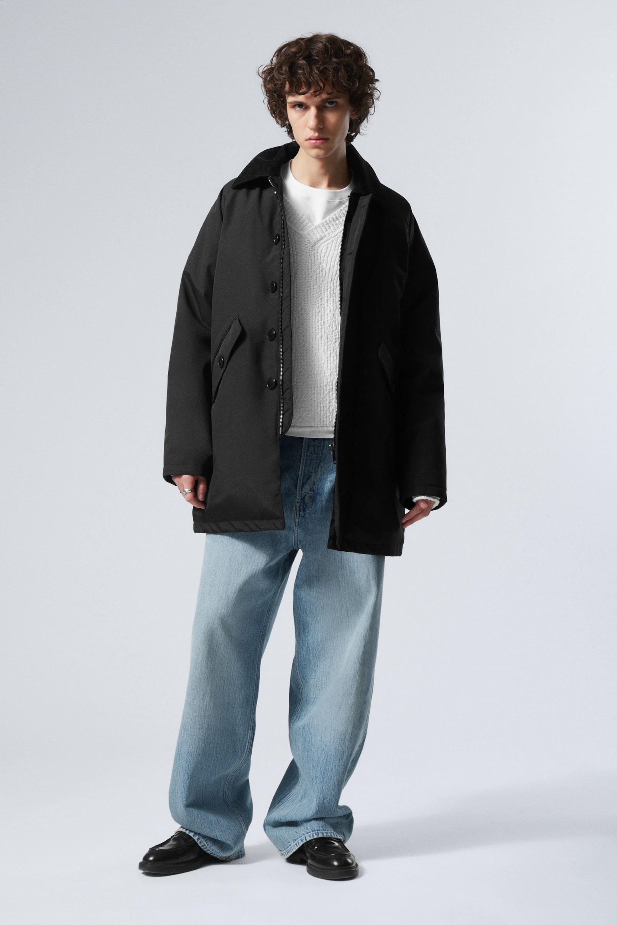 #272628 - Oversized Padded Nylon Jacket - 1