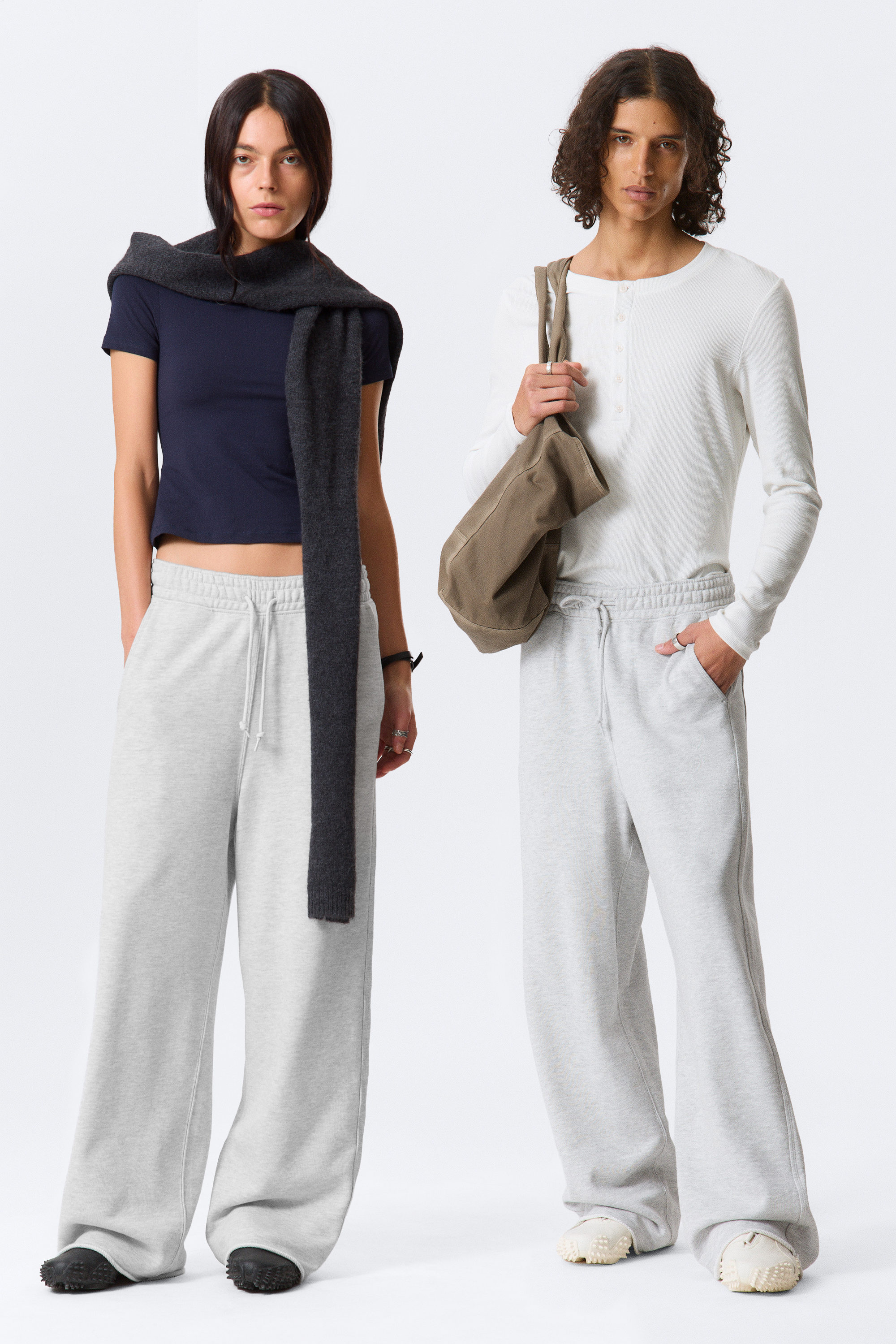 Light Dusty Grey - Astro Loose Terry Sweatpants - 2