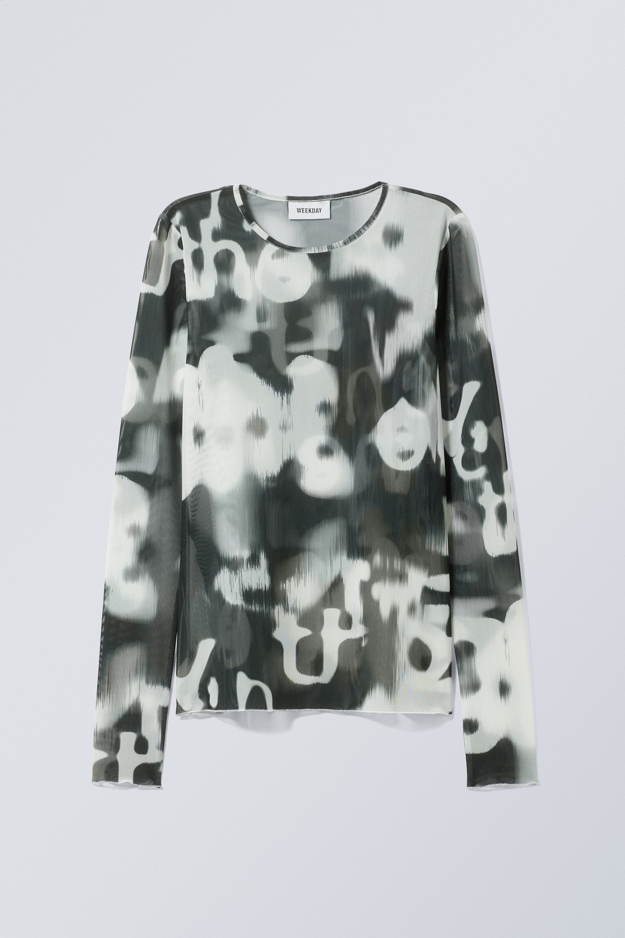 Black & white - Blur Printed Long Sleeve - 0