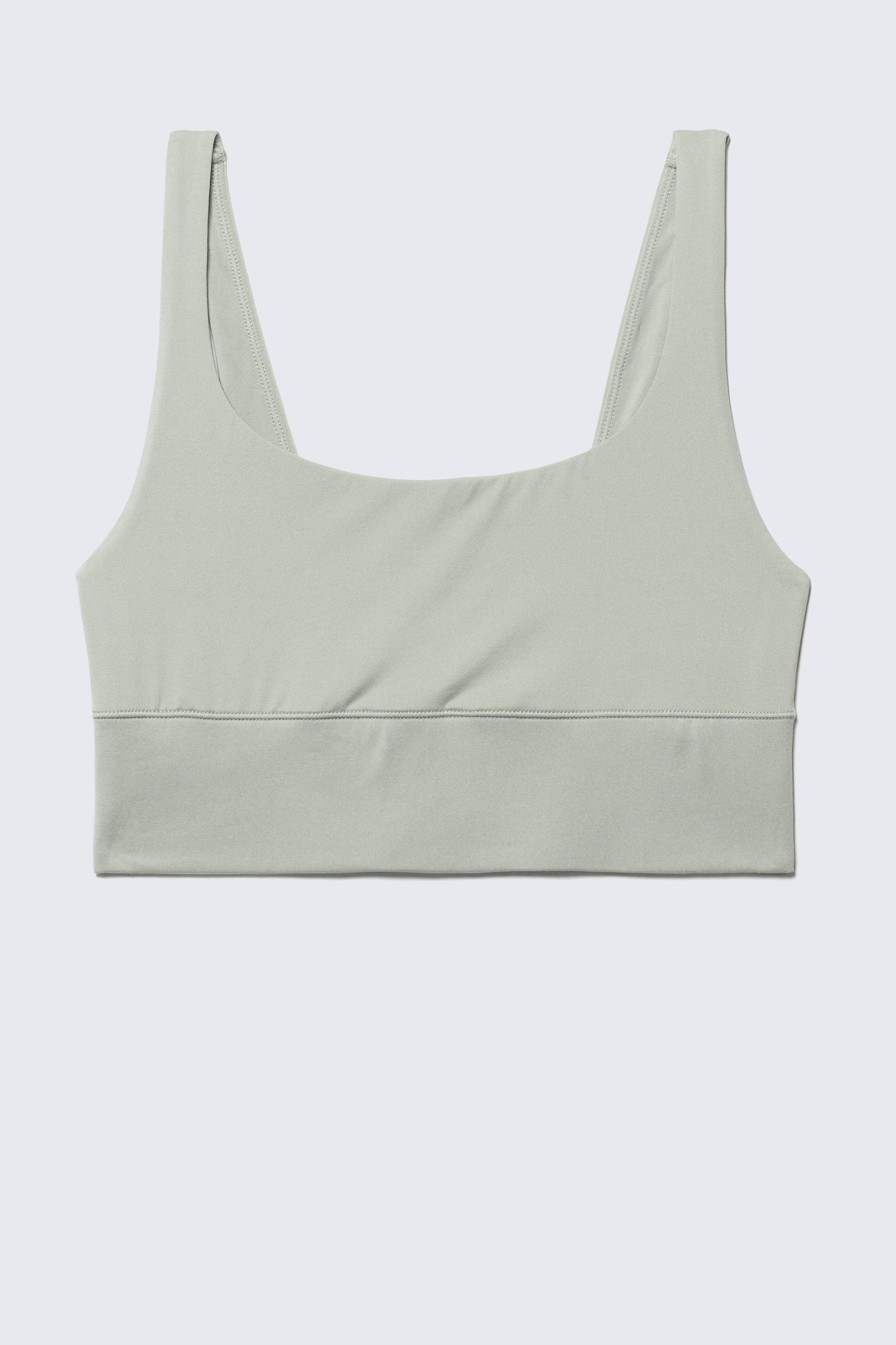 Light Dusty Khaki Green - Soul Scoop Neck Soft Bra - 1