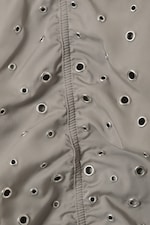 Dusty Mole - Cropped Eyelet Bomber Jacket - 2